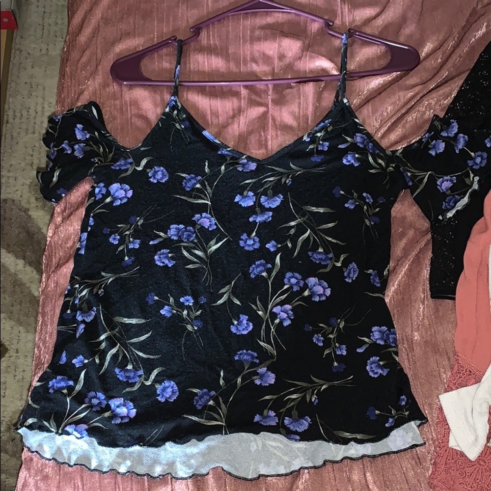 AE soft and sexy cold shoulder shirt